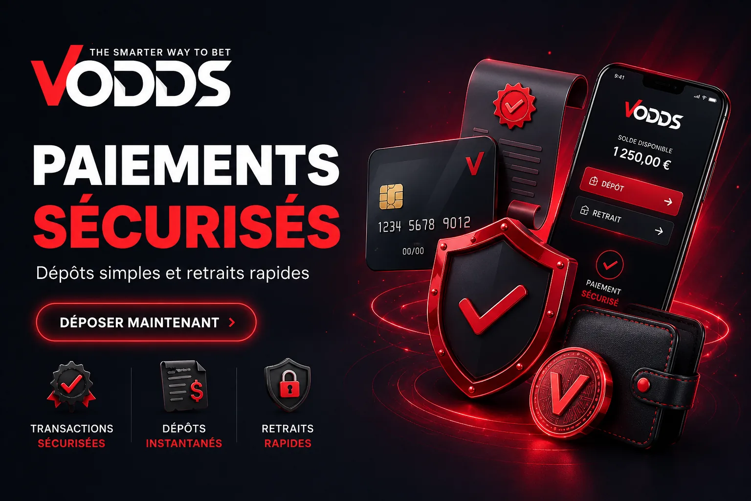 Visuel Vodds en français pour les paiements sécurisés